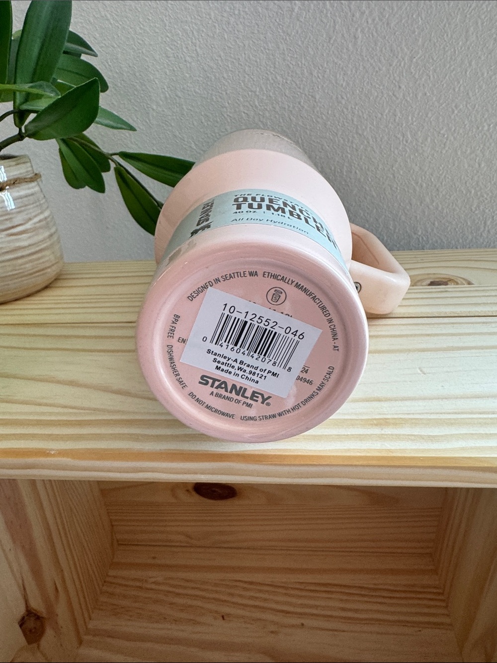 Stanley Pink Quencher H2.0 Mug with Handle and Straw - Picture 2 of 3